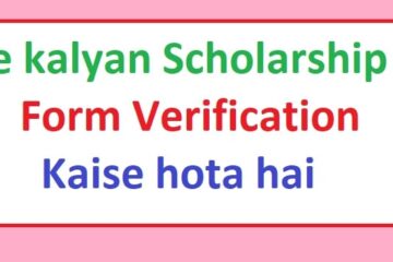 e kalyan Scholarship form verification